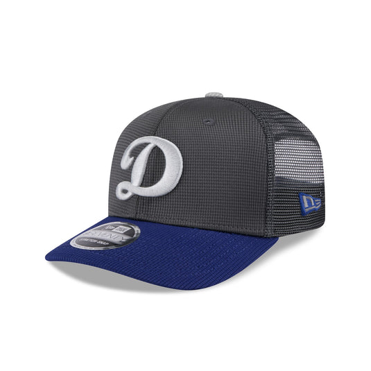 Los Angeles Dodgers 2025 Batting Practice Gray 9SEVENTY Trucker Hat - New Era Cap