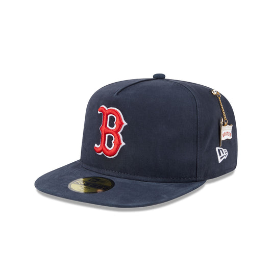 Boston Red Sox Championship Side Flag 59FIFTY A-Frame Fitted Hat - New Era Cap