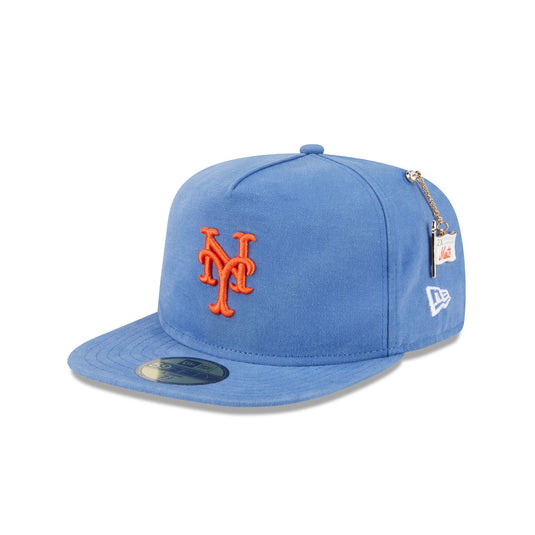 New York Mets Championship Side Flag 59FIFTY A-Frame Fitted Hat - New Era Cap