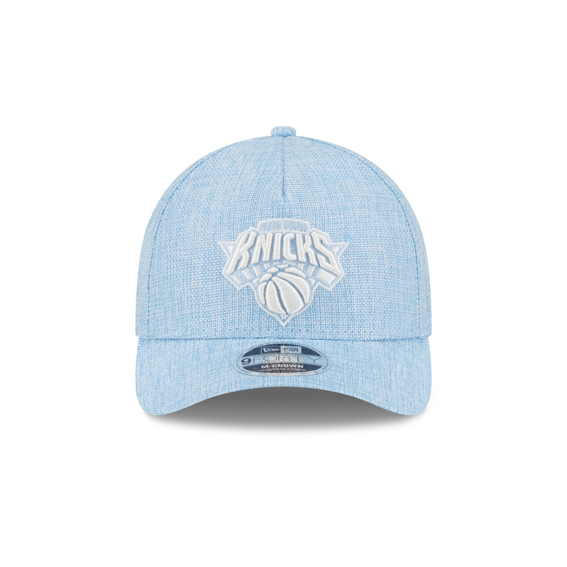 New York Knicks Cotton Weaver Blue 9FORTY M-Crown A-Frame Snapback Hat