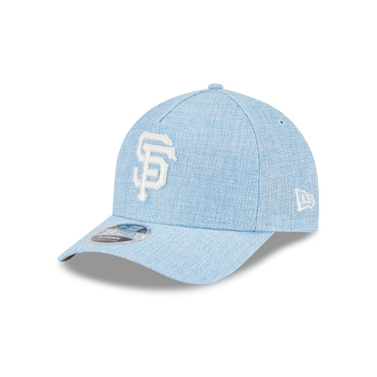 San Francisco Giants Cotton Weaver Blue 9FORTY M-Crown A-Frame Snapback Hat - New Era Cap