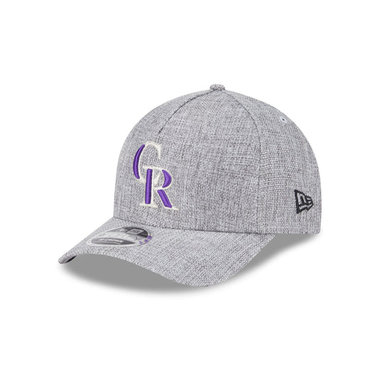 Colorado Rockies Cotton Weave Gray 9FORTY M-Crown A-Frame Snapback Hat - New Era Cap