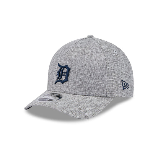 Detroit Tigers Cotton Weave Gray 9FORTY M-Crown A-Frame Snapback Hat - New Era Cap