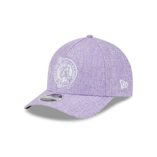 Boston Celtics Cotton Weave Purple 9FORTY M-Crown A-Frame Snapback Hat - New Era Cap