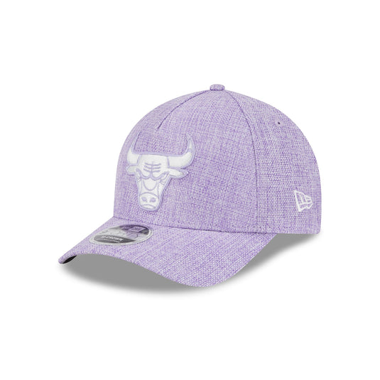 Chicago Bulls Cotton Weave Purple 9FORTY M-Crown A-Frame Snapback Hat - New Era Cap