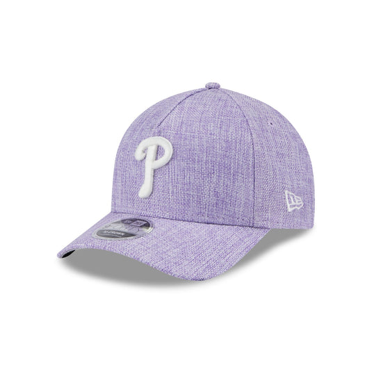Philadelphia Phillies Cotton Weave Purple 9FORTY M-Crown A-Frame Snapback Hat - New Era Cap