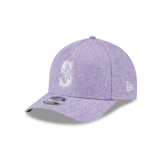 Seattle Mariners Cotton Weave Purple 9FORTY M-Crown A-Frame Snapback Hat - New Era Cap