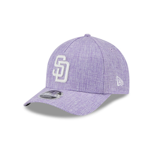 San Diego Padres Cotton Weave Purple 9FORTY M-Crown A-Frame Snapback Hat - New Era Cap