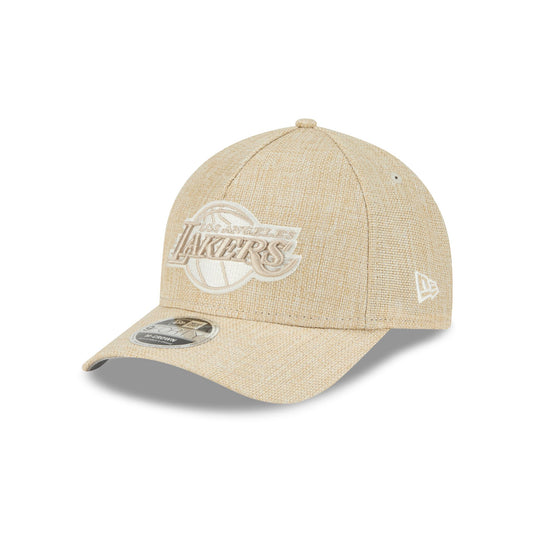 Los Angeles Lakers Cotton Weave Stone 9FORTY M-Crown A-Frame Snapback Hat - New Era Cap