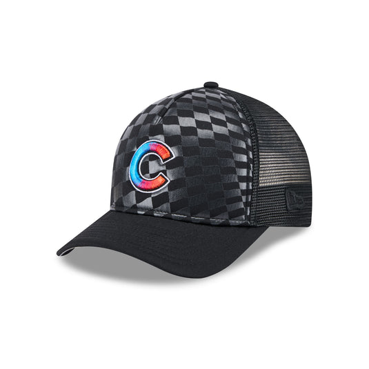 Chicago Cubs Gradient Raceway 9FORTY M-Crown A-Frame Trucker Hat - New Era Cap