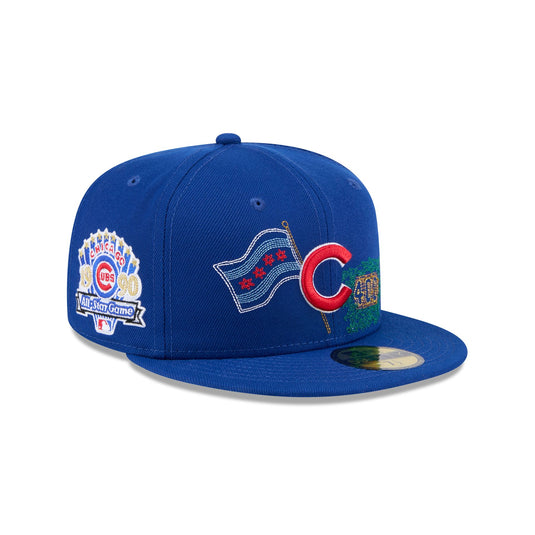 Chicago Cubs State Stitch 59FIFTY Fitted Hat - New Era Cap