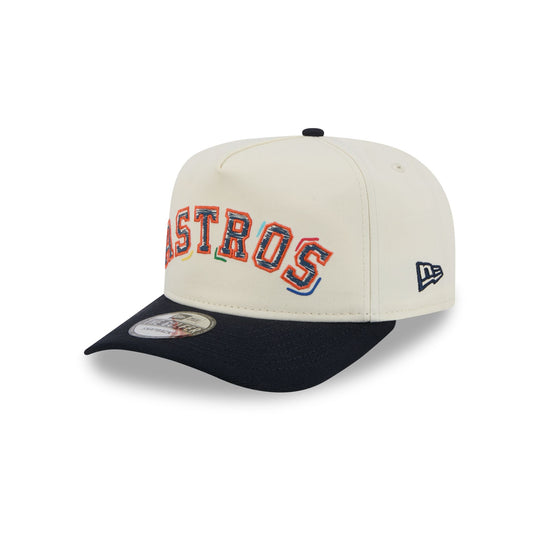 Houston Astros Team Scribble Golfer Hat - New Era Cap