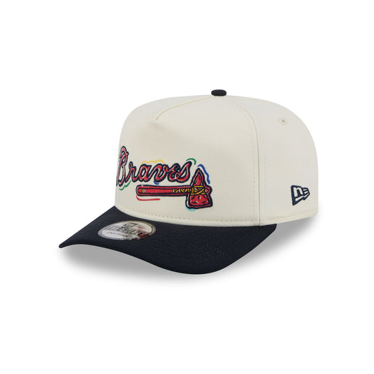 Atlanta Braves Team Scribble Golfer Hat - New Era Cap
