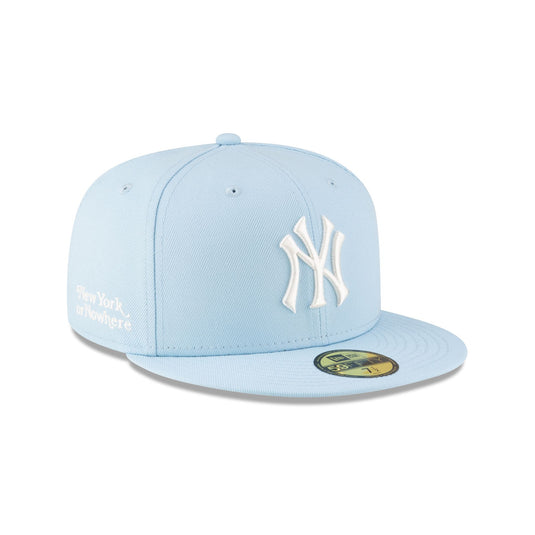 New York or Nowhere x New York Yankees Blue Logo 59FIFTY Fitted Hat - New Era Cap