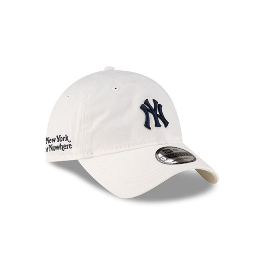 New York or Nowhere x New York Yankees White Logo 9TWENTY Adjustable Hat - New Era Cap