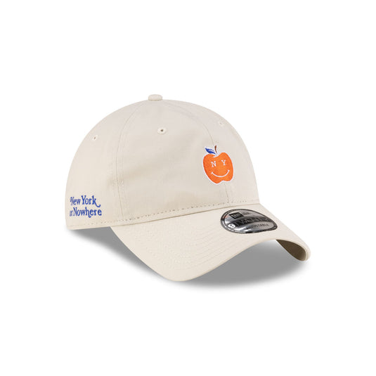 New York or Nowhere x New York Mets Chrome White Apple 9TWENTY Adjustable Hat - New Era Cap