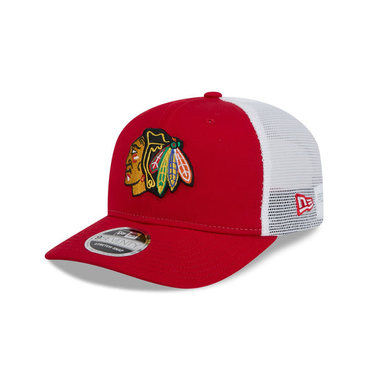 Chicago Blackhawks Red Team 9SEVENTY Trucker Hat - New Era Cap