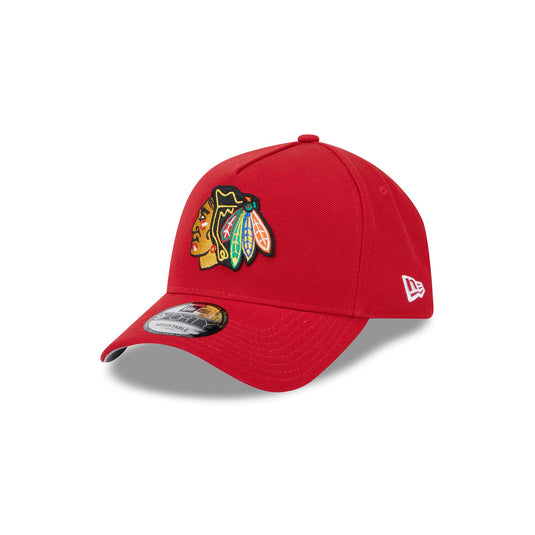 Chicago Blackhawks Red Team 9FORTY A-Frame Snapback Hat - New Era Cap