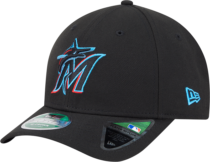 Miami Marlins Game Authentic Collection 9FORTY M-Crown Snapback Hat
