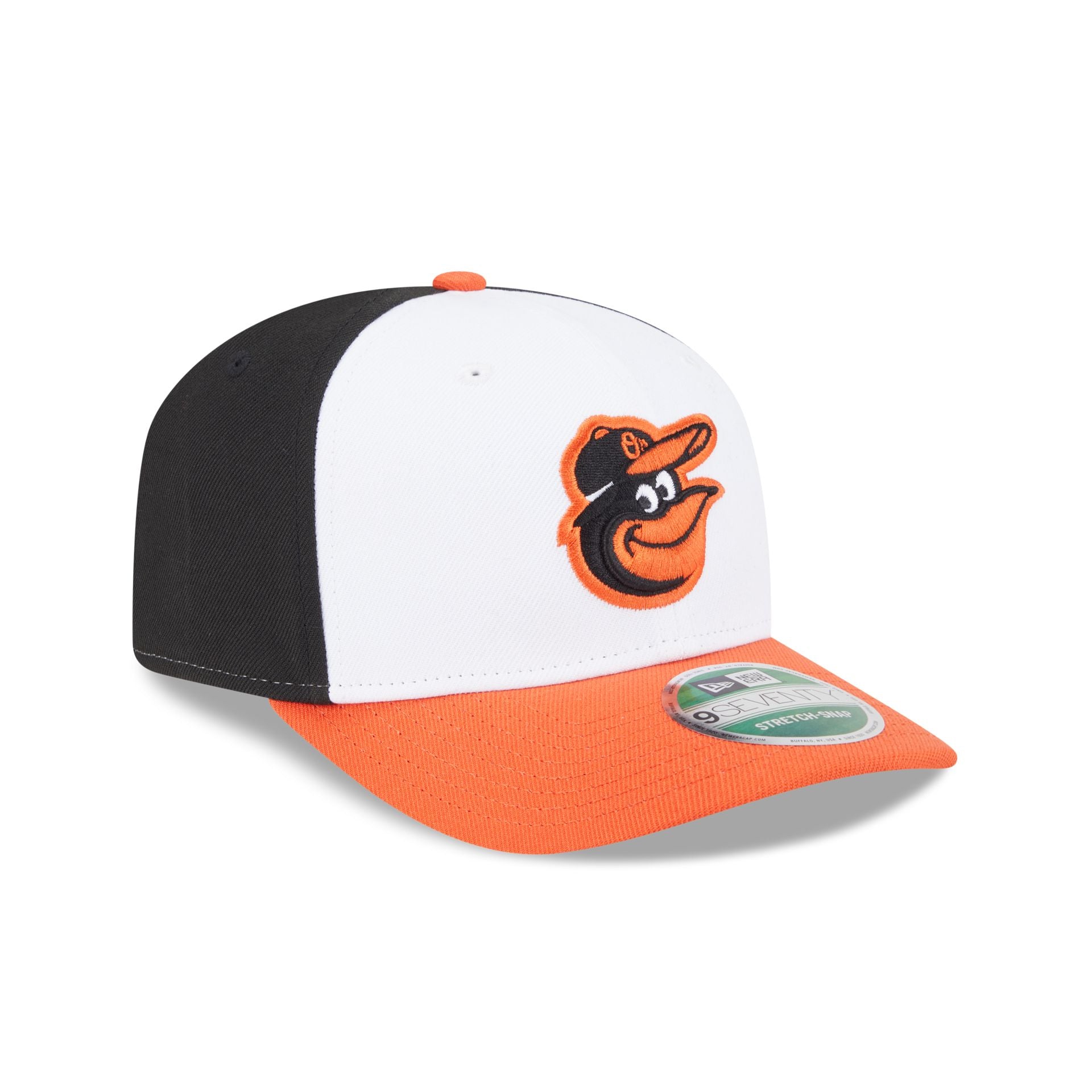 Baltimore Orioles Home Authentic Collection 9SEVENTY Stretch-Snap