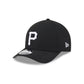 Pittsburgh Pirates Black Authentic Collection 9FORTY M-Crown Snapback Hat