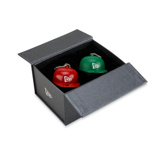 New Era Cap Red & Green 59FIFTY Fitted Holiday Ornament Pack - New Era Cap