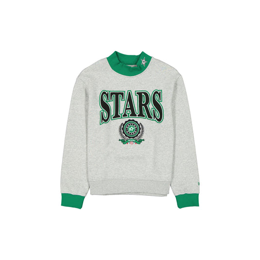 Dallas Stars Throwback Prep Women's Mockneck Sweatshirt - New Era Cap
