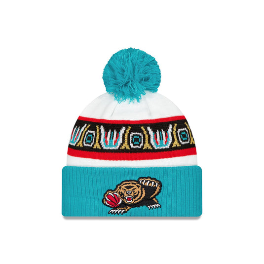 Memphis Grizzlies Classic Edition Birdseye Blue Pom Knit Hat - New Era Cap