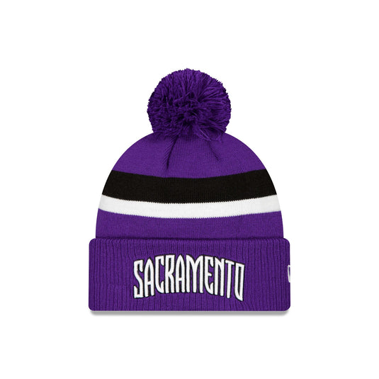 Sacramento Kings Classic Edition Pom Knit Hat - New Era Cap