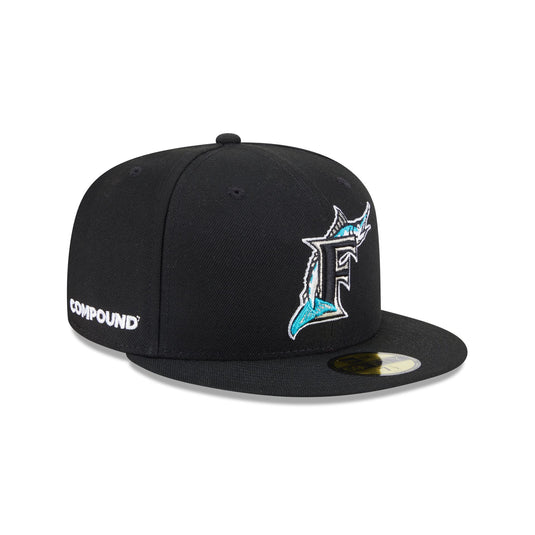 Compound x Miami Marlins 59FIFTY Fitted Hat - New Era Cap