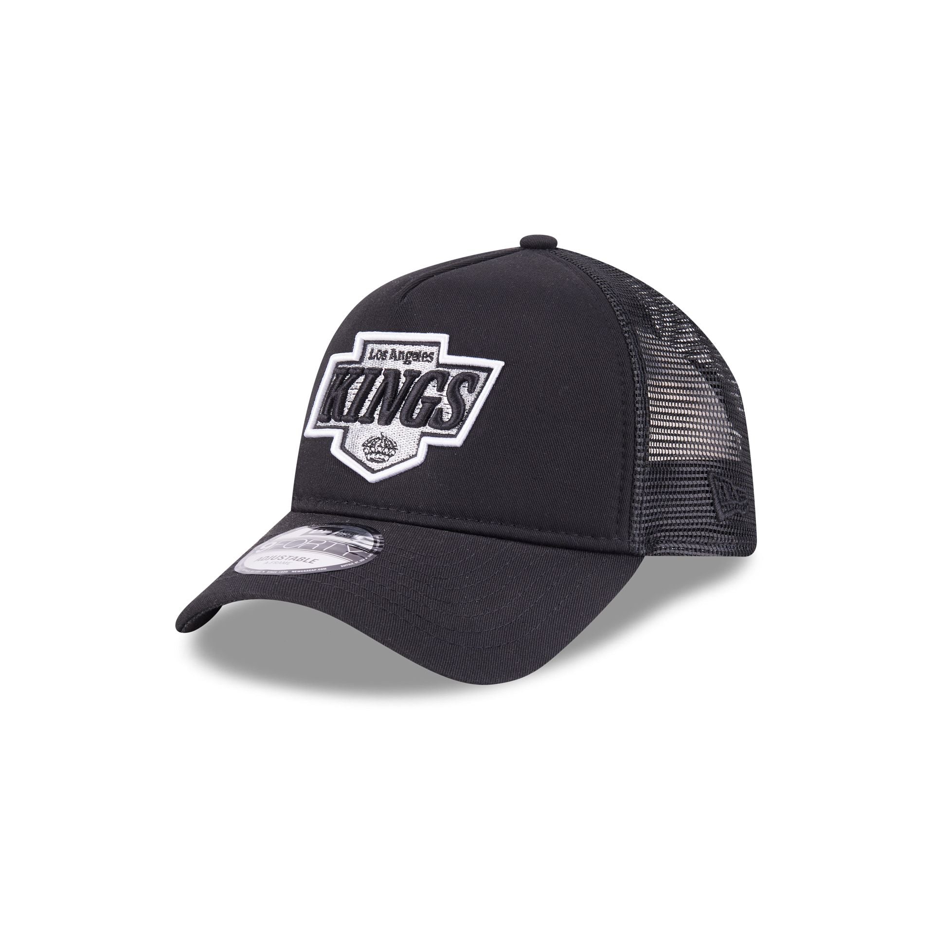 Los Angeles Kings Black 9FORTY A-Frame Trucker Hat