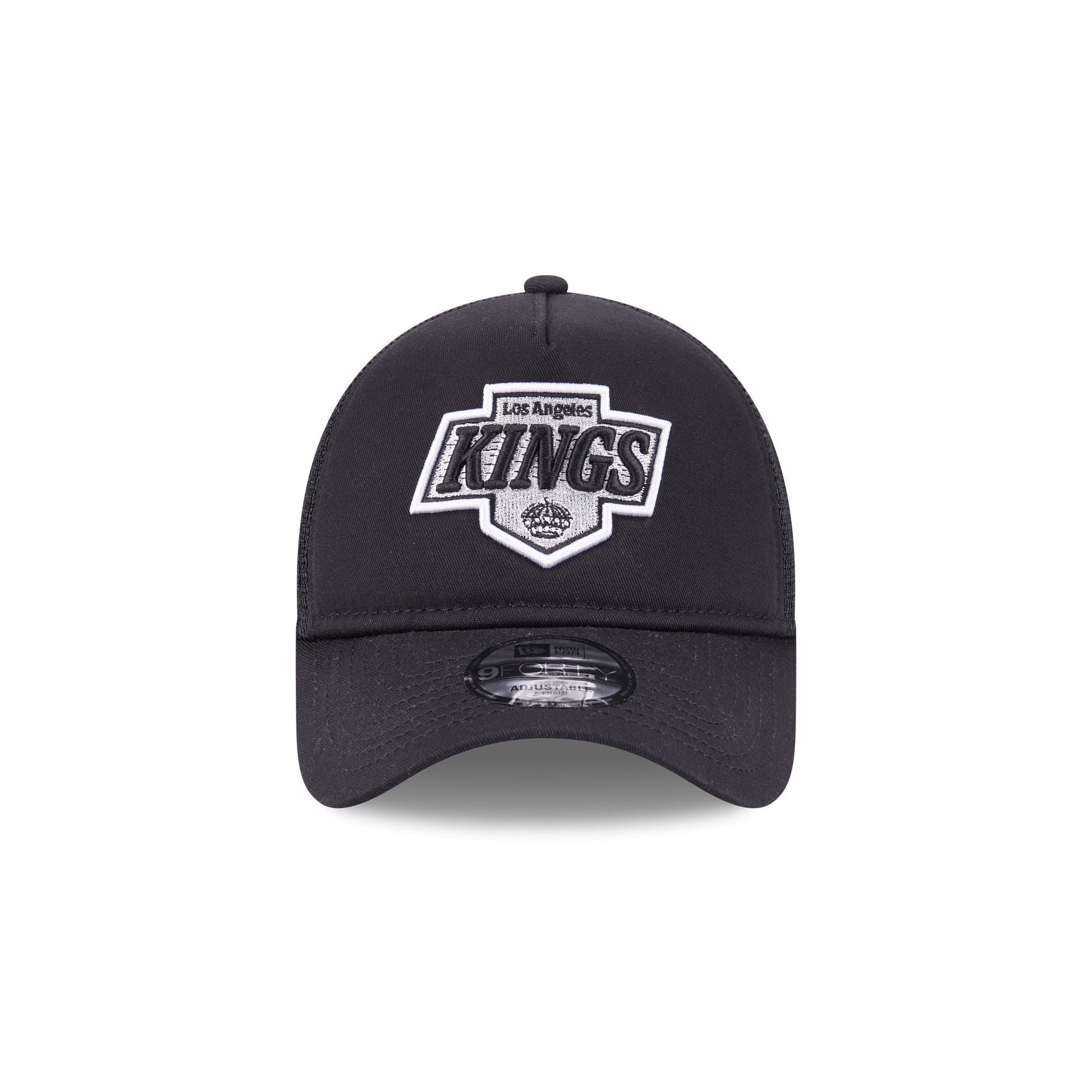 Los Angeles Kings Black 9FORTY A-Frame Trucker Hat