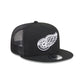 Detroit Red Wings Black 9FIFTY Trucker Hat