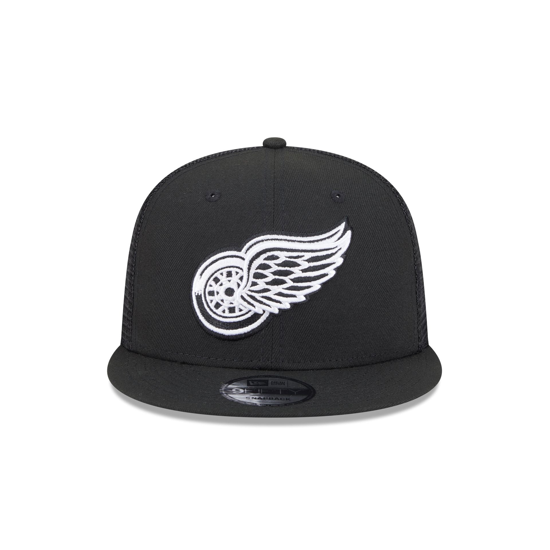 Detroit Red Wings Black 9FIFTY Trucker Hat