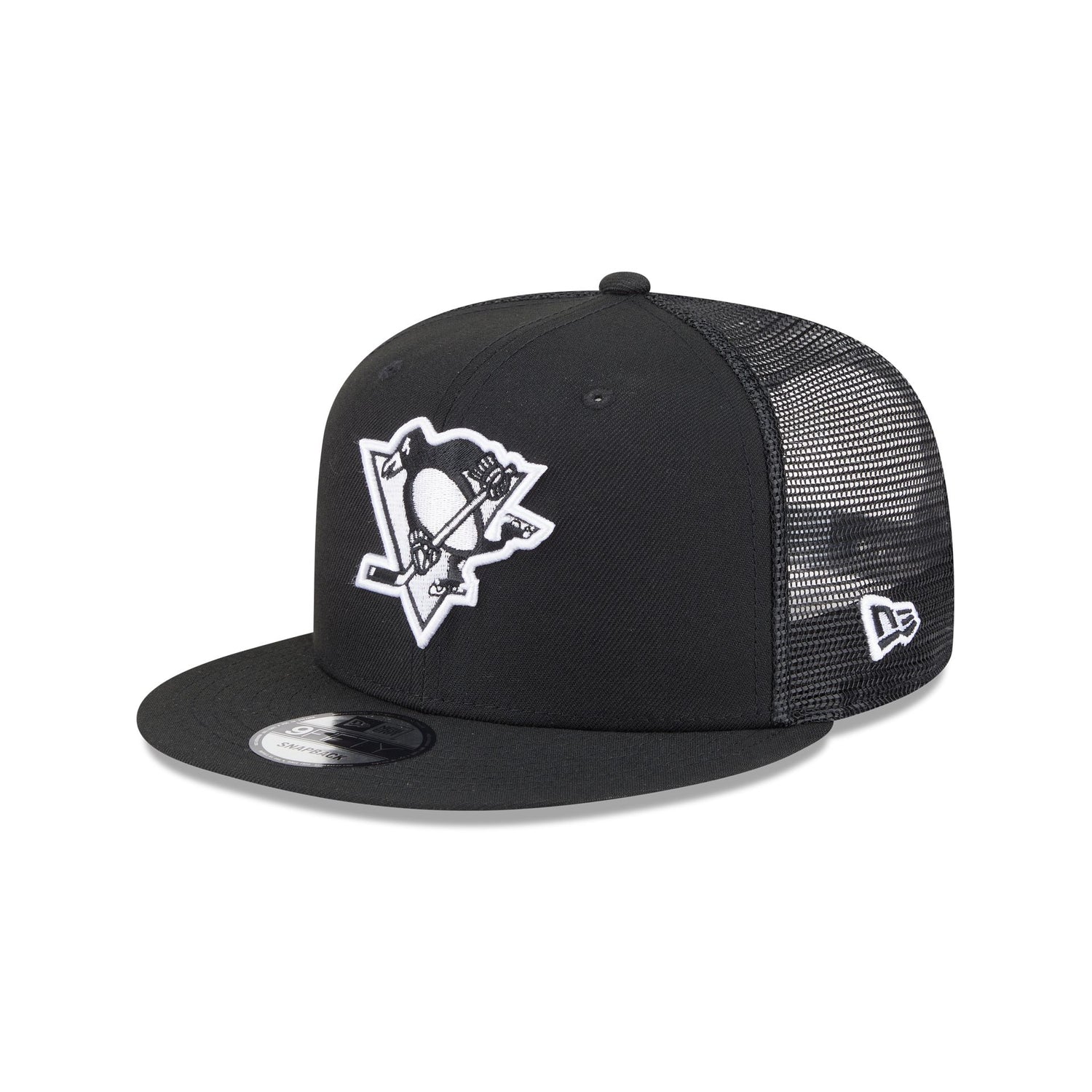 Pittsburgh Penguins Black 9FIFTY Trucker Hat