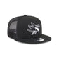 San Jose Sharks Black 9FIFTY Trucker Hat