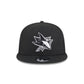 San Jose Sharks Black 9FIFTY Trucker Hat