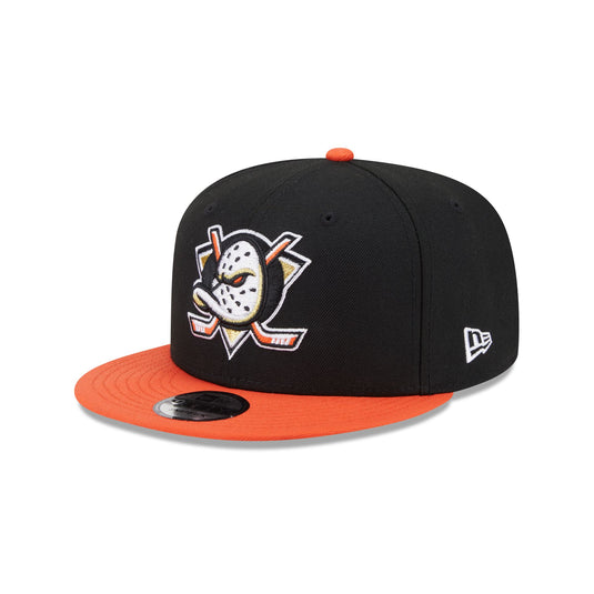 Anaheim Ducks Black 9FIFTY Snapback Hat - New Era Cap