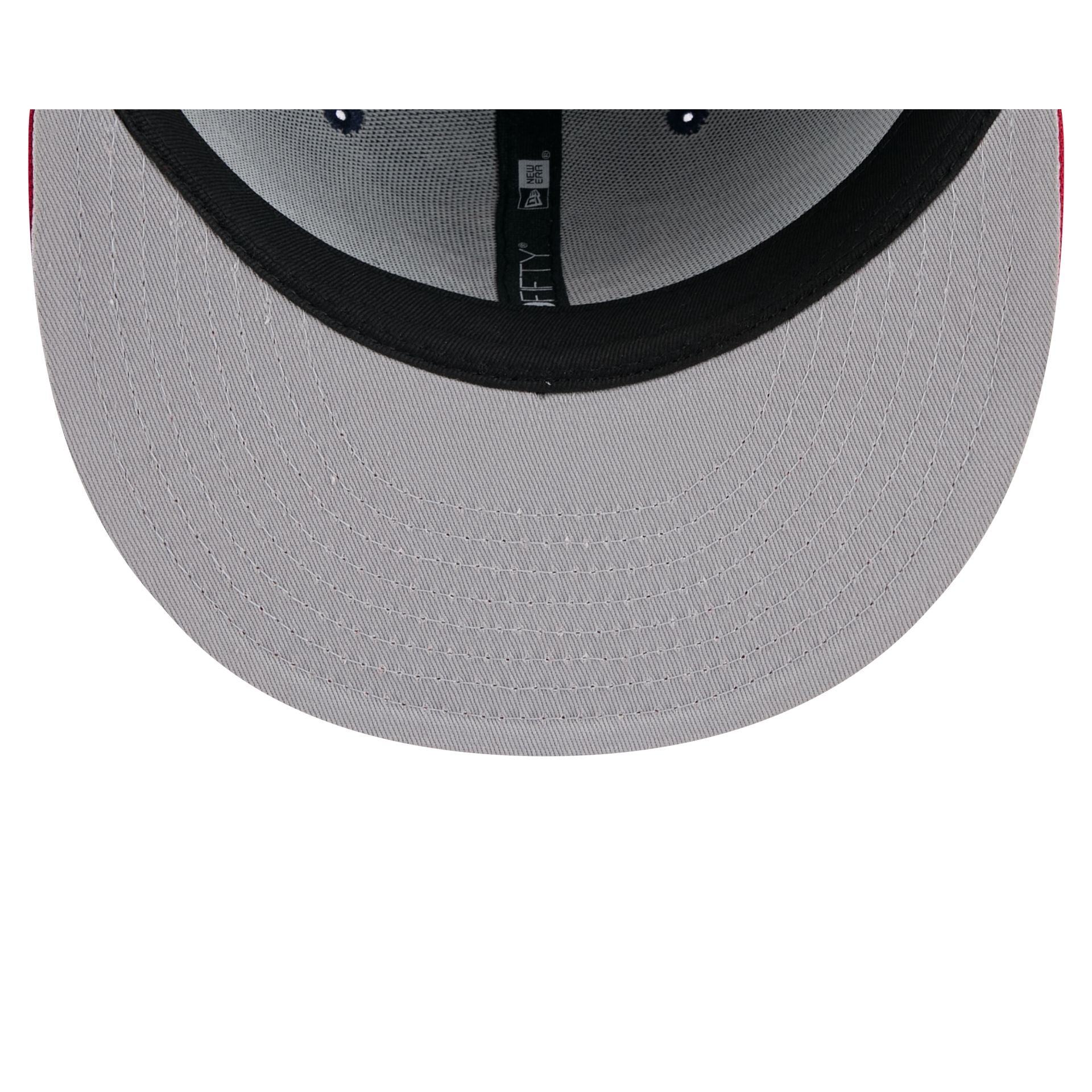 Columbus Blue Jackets Red Visor 9FIFTY Snapback Hat