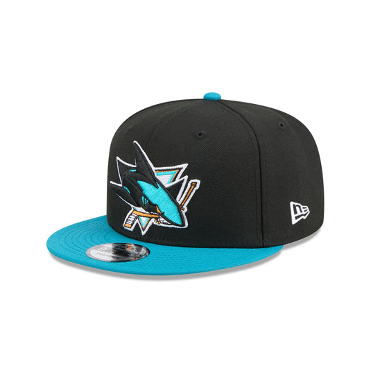 San Jose Sharks Blue Visor 9FIFTY Snapback Hat - New Era Cap