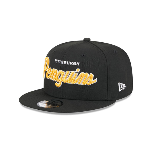 Pittsburgh Penguins Script 9FIFTY Snapback Hat - New Era Cap