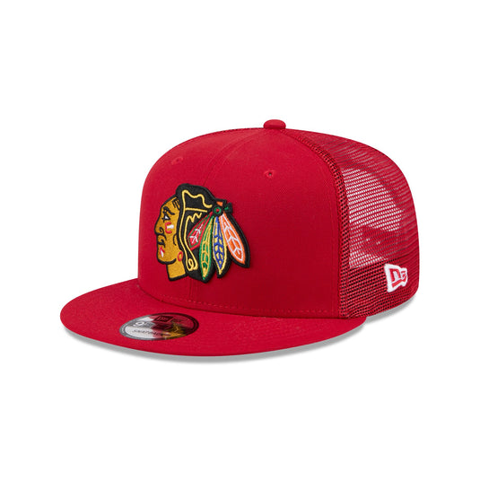 Chicago Blackhawks Team Tag 9FIFTY Trucker Hat - New Era Cap