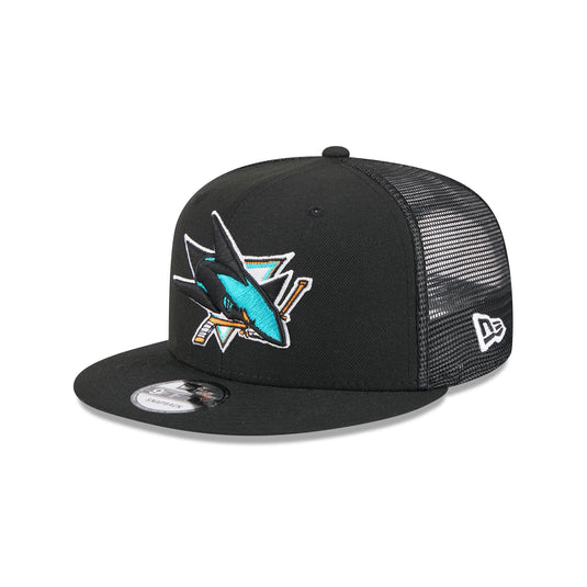 San Jose Sharks Team Tag 9FIFTY Trucker Hat - New Era Cap