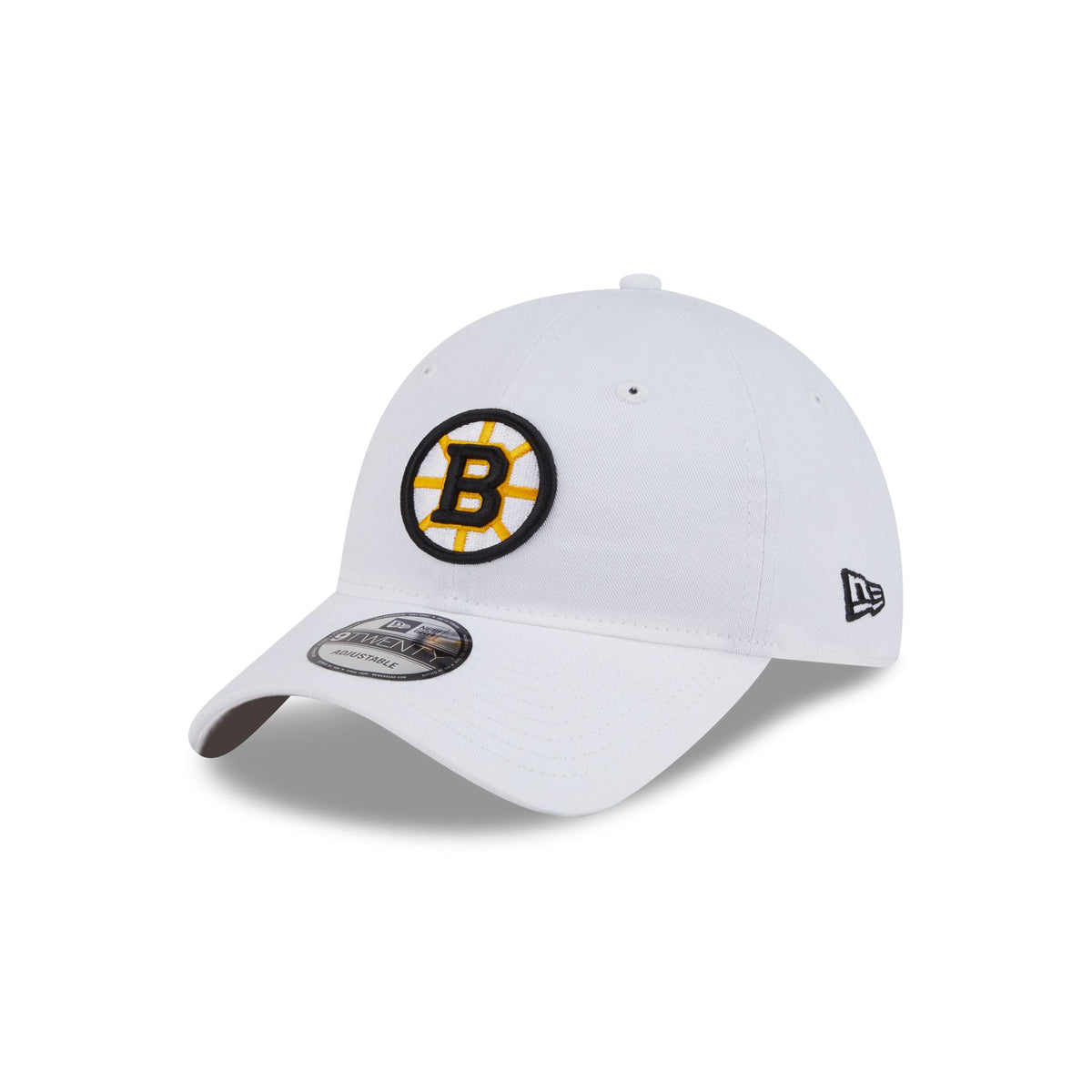 Boston Bruins White 9TWENTY Adjustable Hat