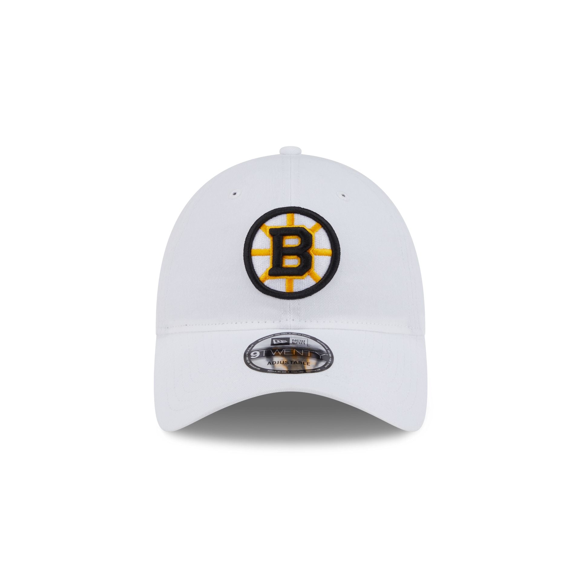 Boston Bruins White 9TWENTY Adjustable Hat
