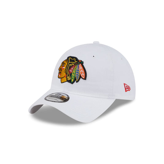 Chicago Blackhawks White 9TWENTY Adjustable Hat - New Era Cap