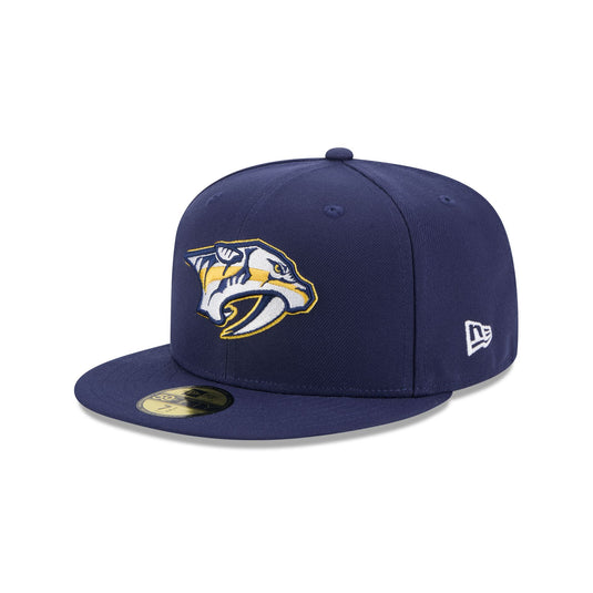 Nashville Predators Rear Wordmark 59FIFTY Fitted Hat - New Era Cap