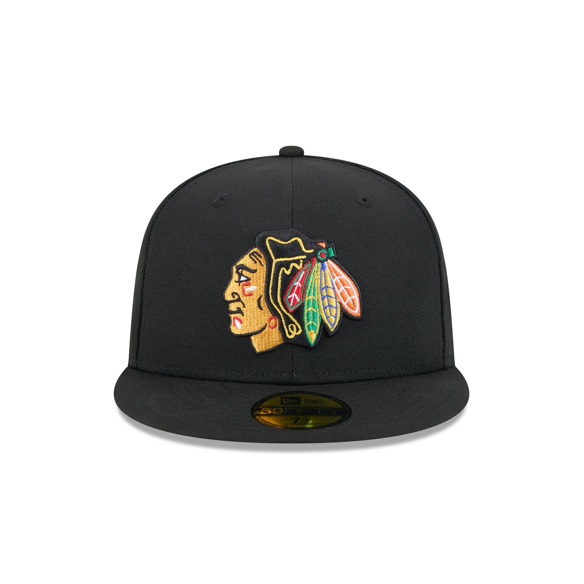 Chicago Blackhawks Rear Wordmark 59FIFTY Fitted Hat