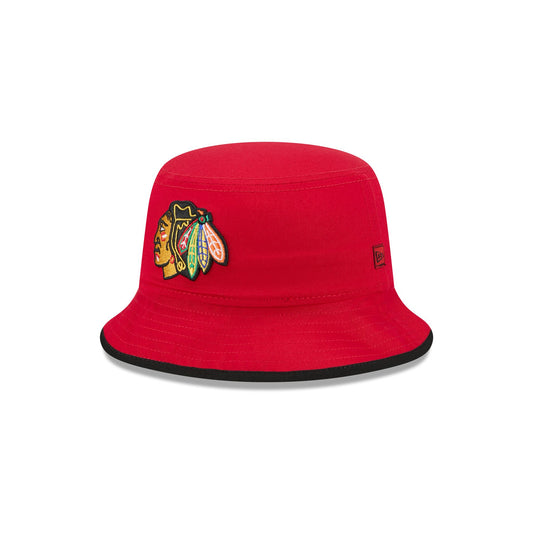 Chicago Blackhawks Red Kids Bucket Hat Hat - New Era Cap