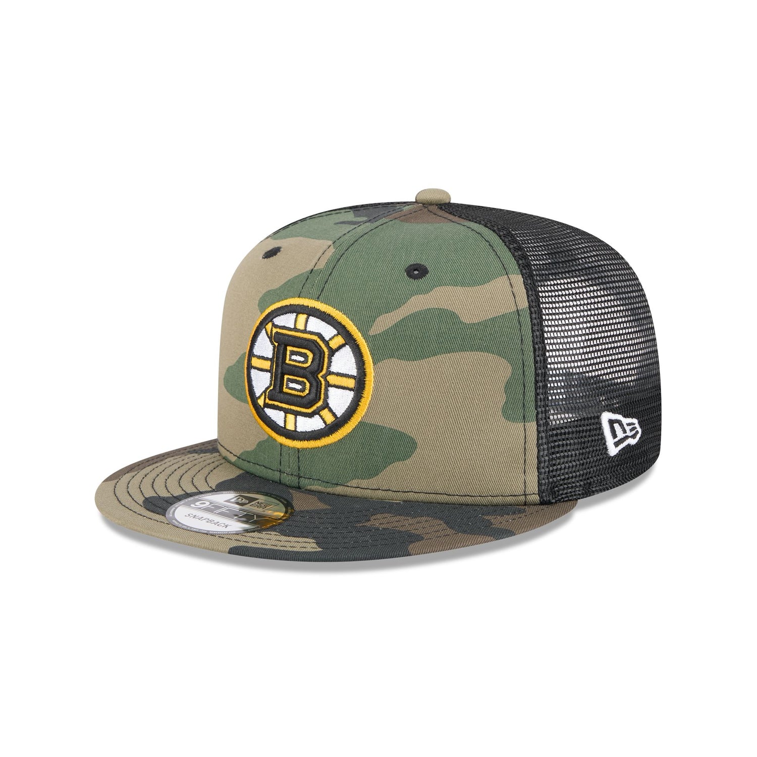 Boston Bruins Camo 9FIFTY Trucker Hat